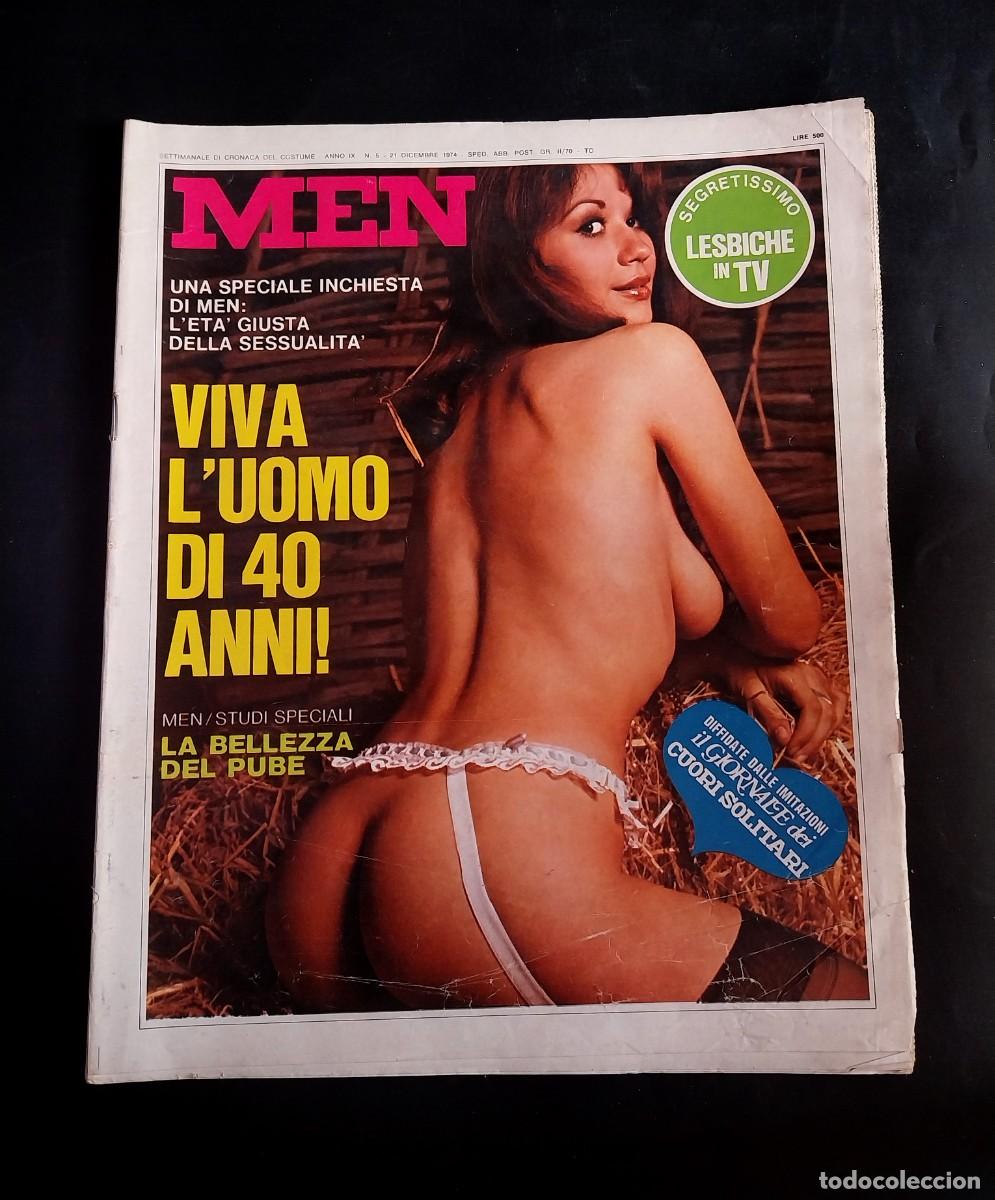 Revistas: MEN N. 4 TATTILO 1974 CHARLOTTE RAMPLING - JANE BIRKIN - MICK JAGGER - GIANNI MEDICI - GAY INTEREST