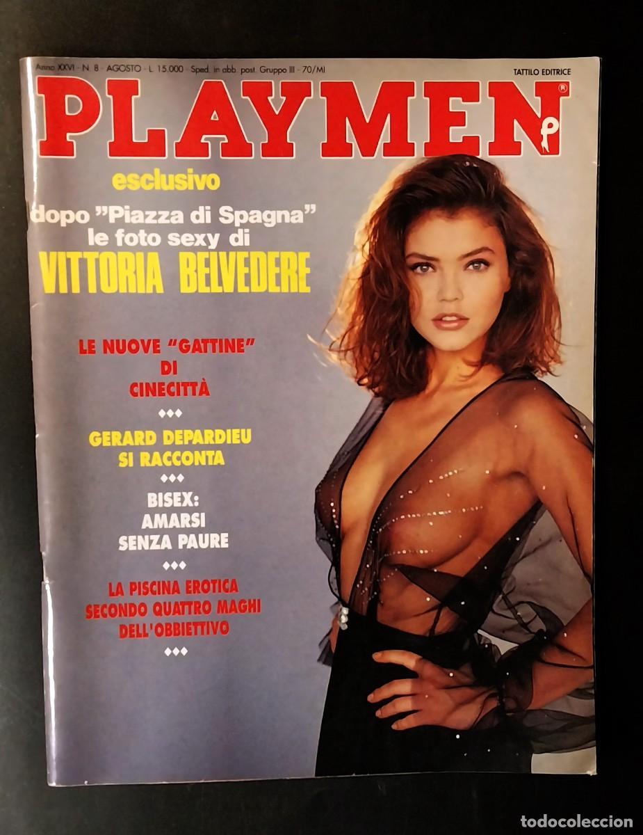 Revistas: PLAYMEN AGOSTO 1992 - VITTORIA BELVEDERE - GERARD DEPARDIEU - ANNA FALCHI - SYLVESTER STALLONE