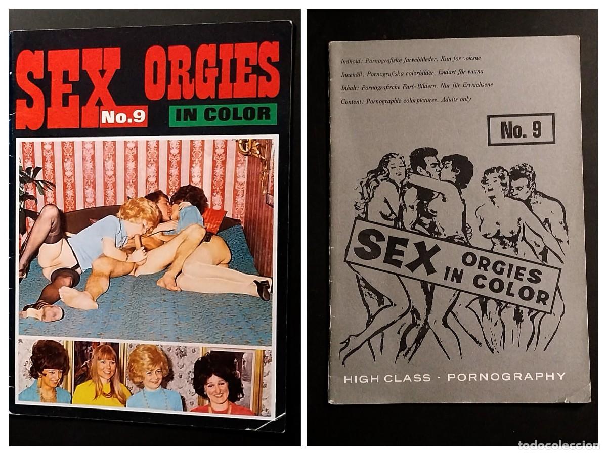Magazines: SEX ORGIES IN COLOR #9 1969 COLOR CLIMAX CORPORATION - RARE DANISH RETRO-PORN MAGAZINE