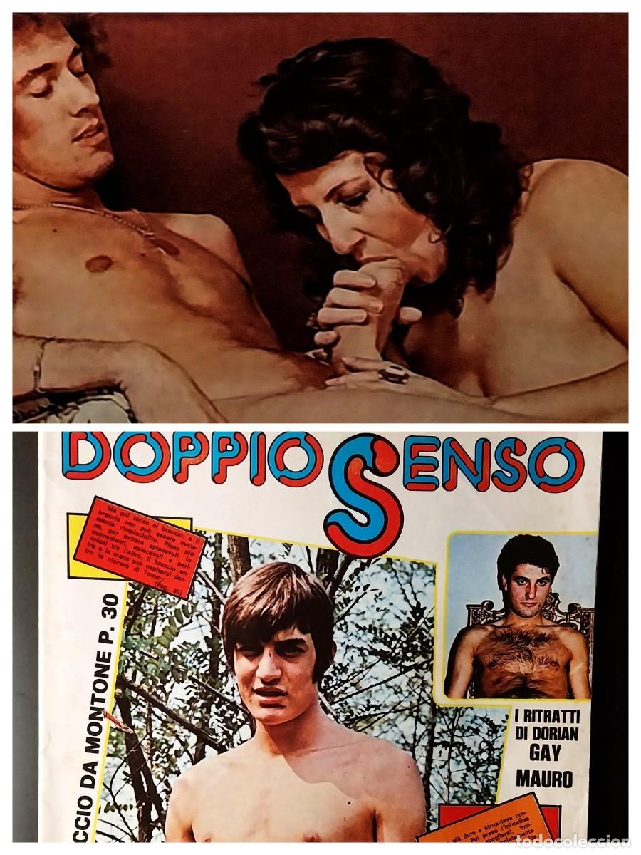 Revistas: DOPPIOSENSO GAY MAGAZINE 22 1977 INCOMPLETE - YOUNG TWINKS - JOHN HOLMES EARLY APPEARANCE - FISTING