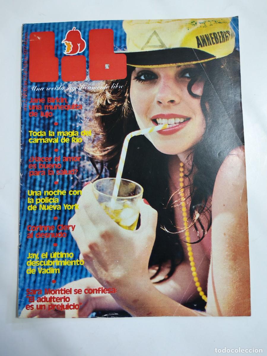 Revistas: REVISTA LIB A&Ntilde;O 1977 - N&ordm; 18 - JANE BIRKIN - SARA MONTIEL - CORINNE CLERY