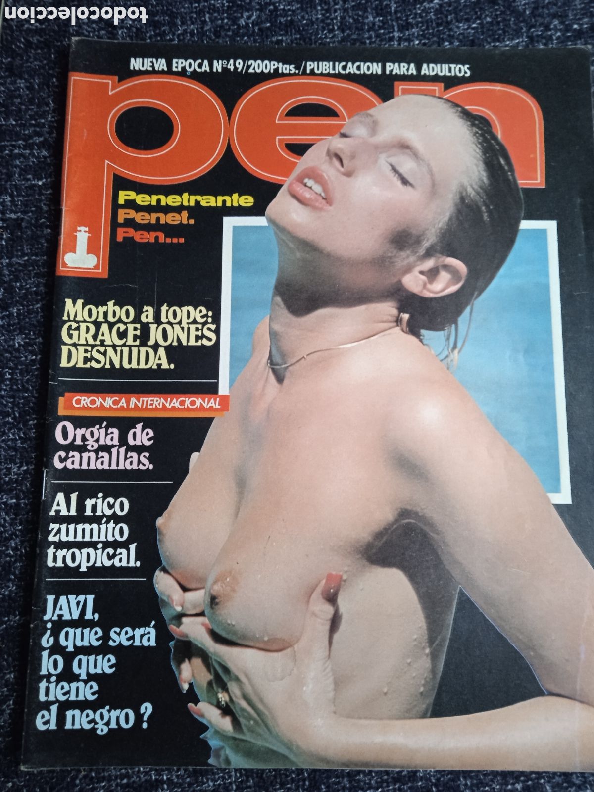 Revistas: REVISTA PEN N&ordm; 49 GRACE JONES, MARILYN CHAMBERS, AMBER LYNN - A&Ntilde;OS 90 ( SEGUNDA EPOCA )