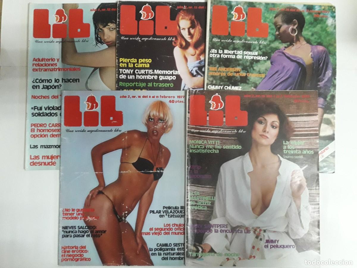 Revistas: LOTE DE 5 REVISTAS LIB - A&Ntilde;O 1977 - NUMEROS: 12 - 13 - 14 - 15 - 16