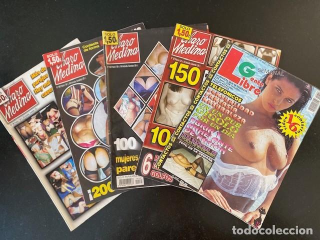 Revistas: 5 REVISTAS ADULTAS EROTICAS. CHARO MEDINA. GENTE LIBRE.