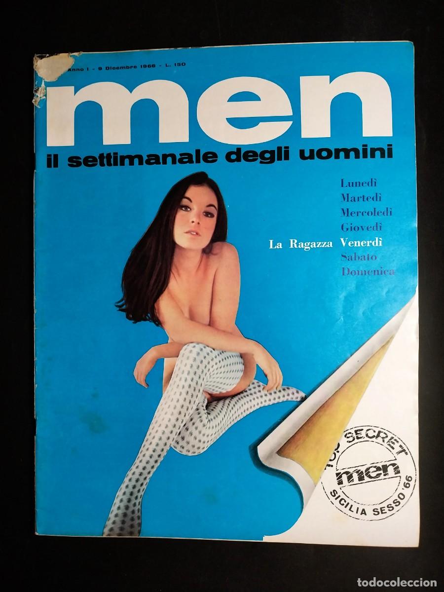 Revistas: MEN N. 2 1966 - PASOLINI - SHARON TATE - MITA MEDICI 16 yo - LINDA CHRISTIAN + ROMINA POWER 15 y
