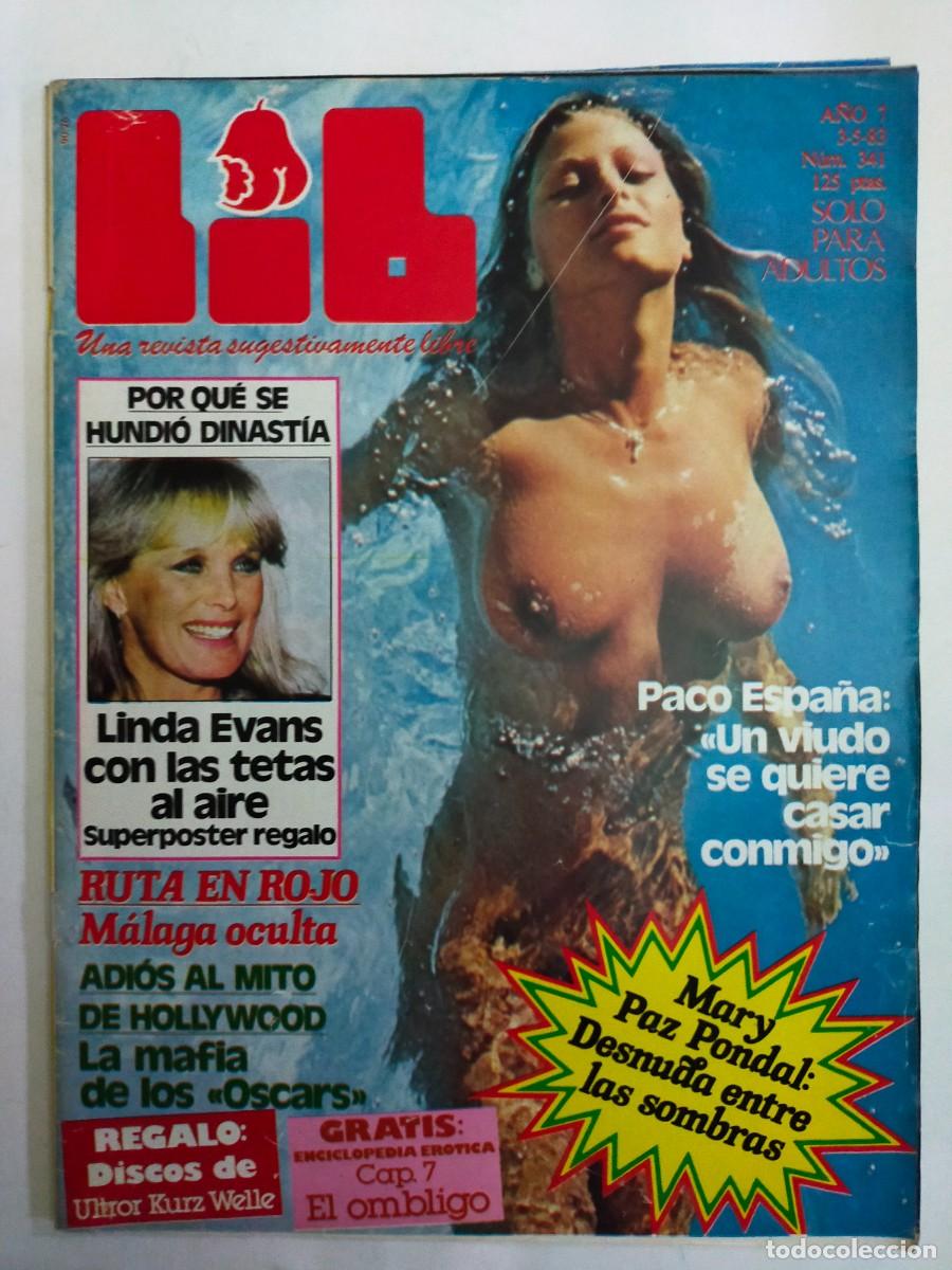 Revistas: REVISTA LIB - A&Ntilde;O 1983 - N&ordm; 341 - MARY PAZ PONDAL - POSTER LINDA EVANS - PACO ESPA&Ntilde;A