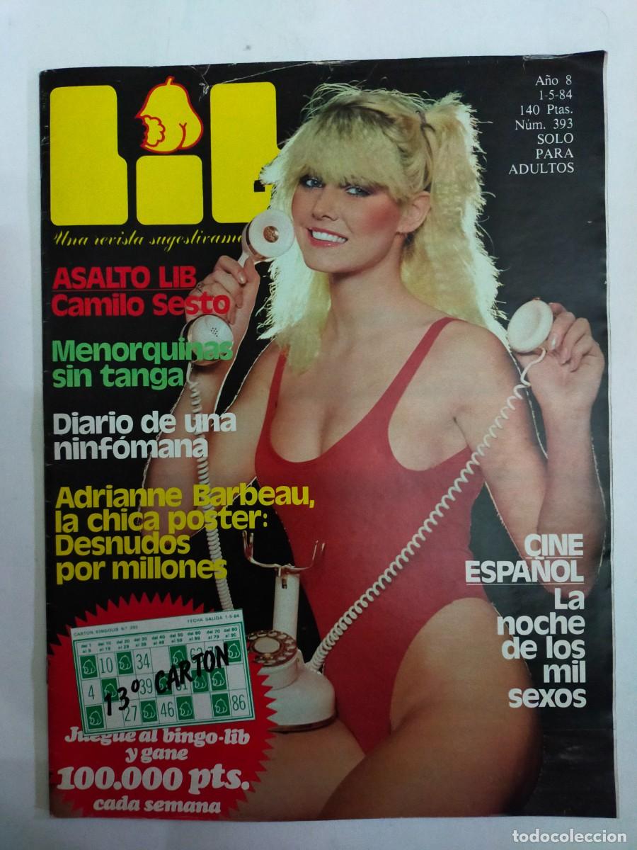 Revistas: REVISTA LIB - A&Ntilde;O 1984 - N&ordm; 393 - ADRIANNE BARBEAU - CAMILO SESTO - NICOLAS Y JACKY BODA GAY