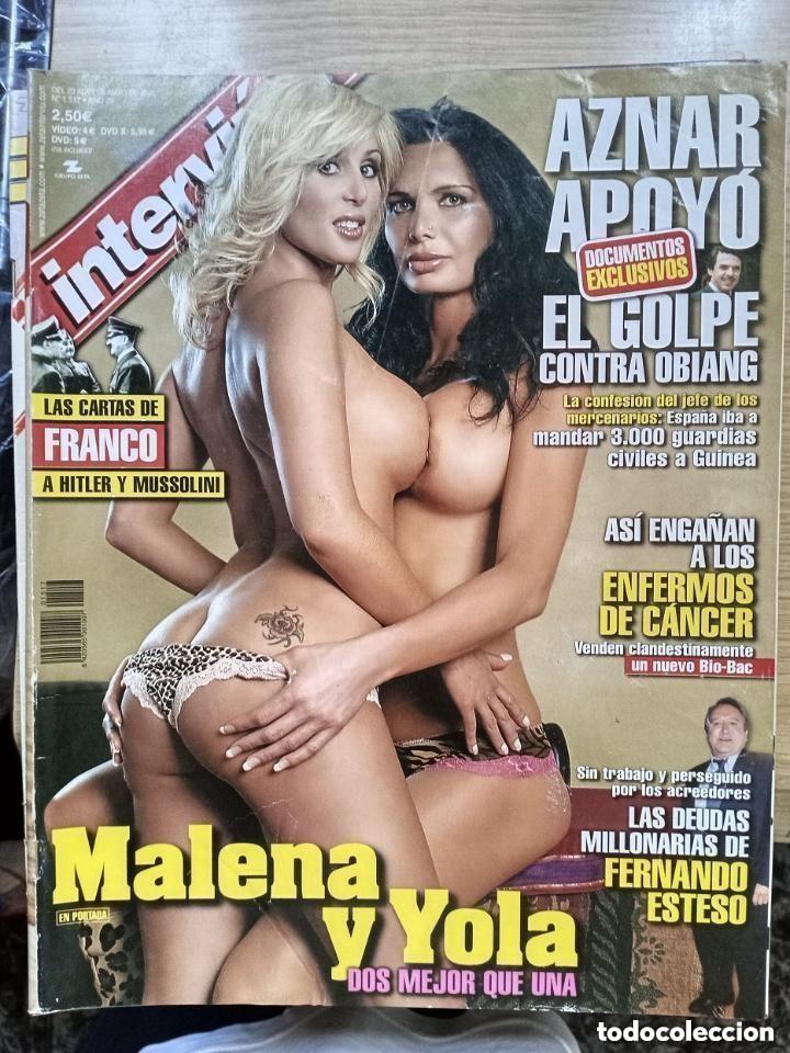 Revistas: INTERVIU - N 1517 - MAYO 2005 -MALENA Y YOLA - AZNAR APOYO EL GOLPE CONTRA OBIANG. MALENA GRACIA