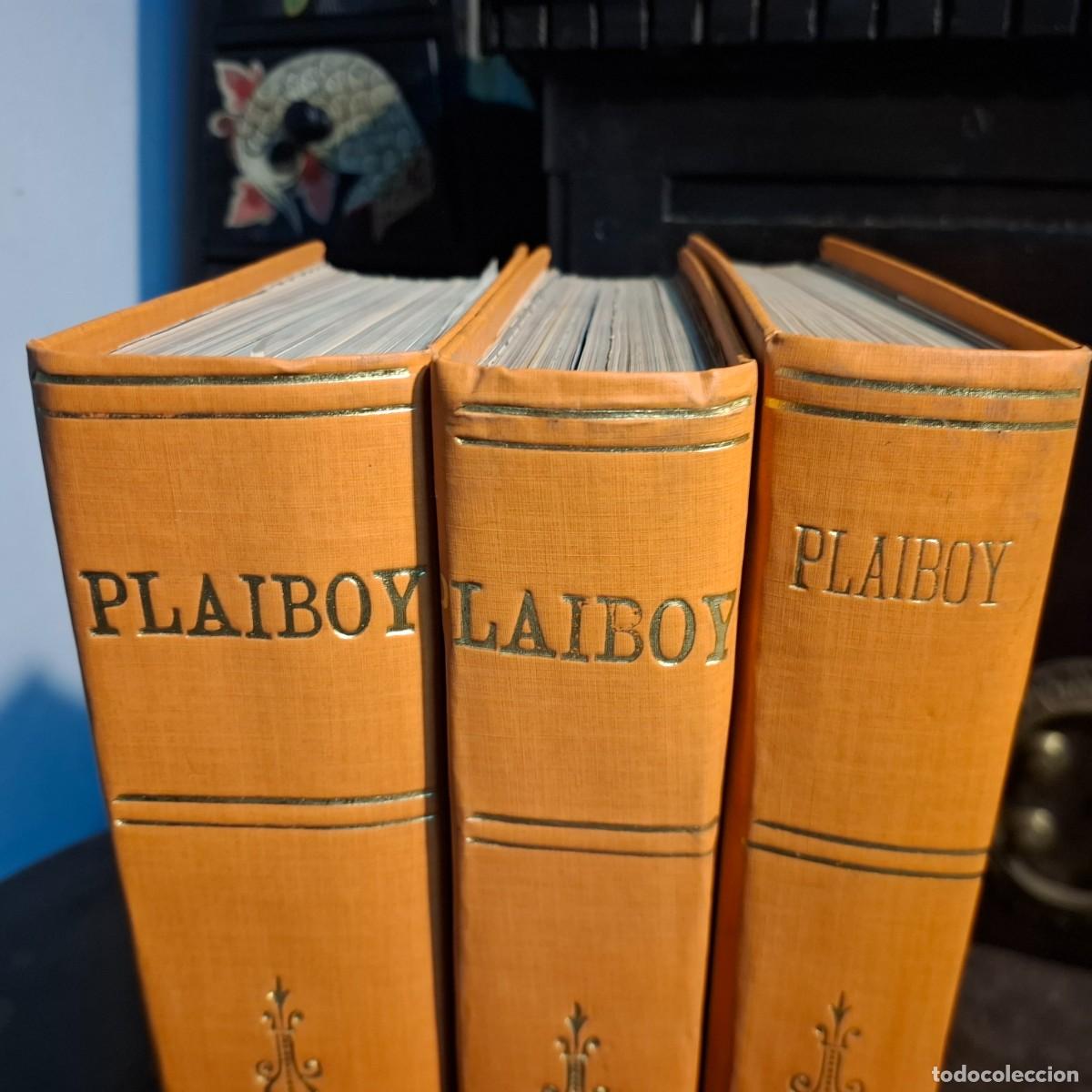 Revistas: Coleccion revistas playboy encuadernadas en 3 vol&uacute;menes. Finales a&ntilde;os 70