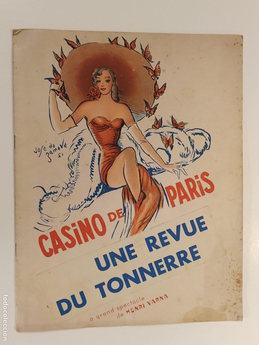 Revistas: CASINO DE PARIS UNE REVUE DU TONNERRE - REVISTA PROGRAMA ANTIGUO CON DESNUDOS -VER FOTOS
