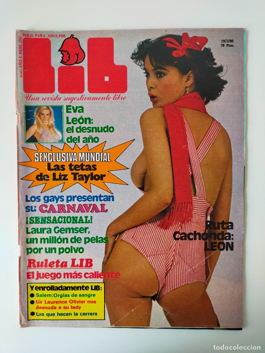 Revistas: REVISTA LIB A&Ntilde;O 1980 - N&ordm; 174 - EVA LEON - ELIZABETH TAYLOR - LAURA GEMSER - MARY CARMEN ALVAREZ