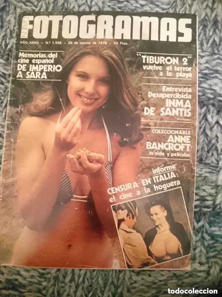Revistas: FOTOGRAMAS N 1558 - DEL 25 DE AGOSTO DE 1978 CON INMA DE SANTIS - TIBURON 2