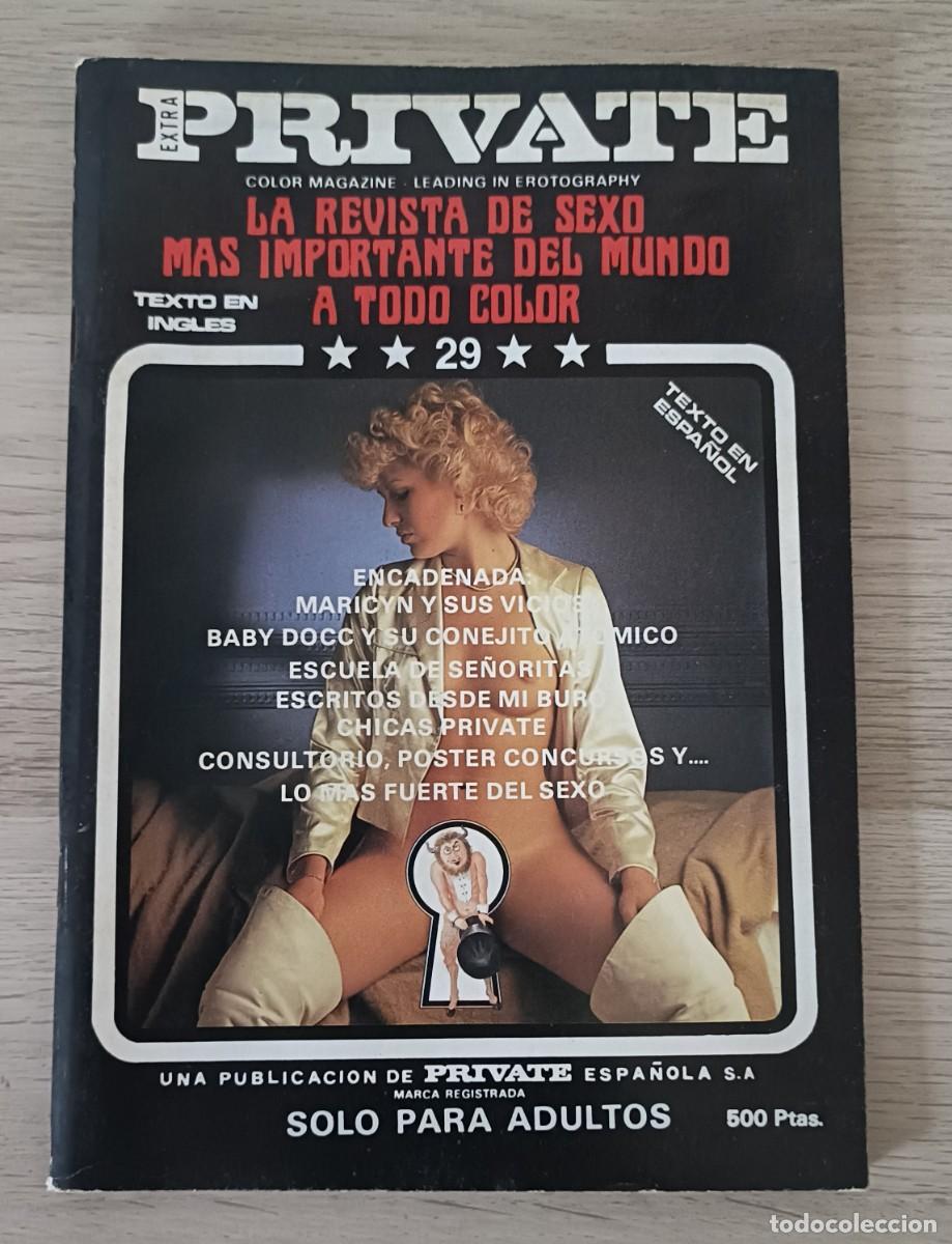 Zeitschriften: Revista Porno PRIVATE Extra 29, Texto en Espa&ntilde;ol, La Revista de Sexo m&aacute;s importante del mundo
