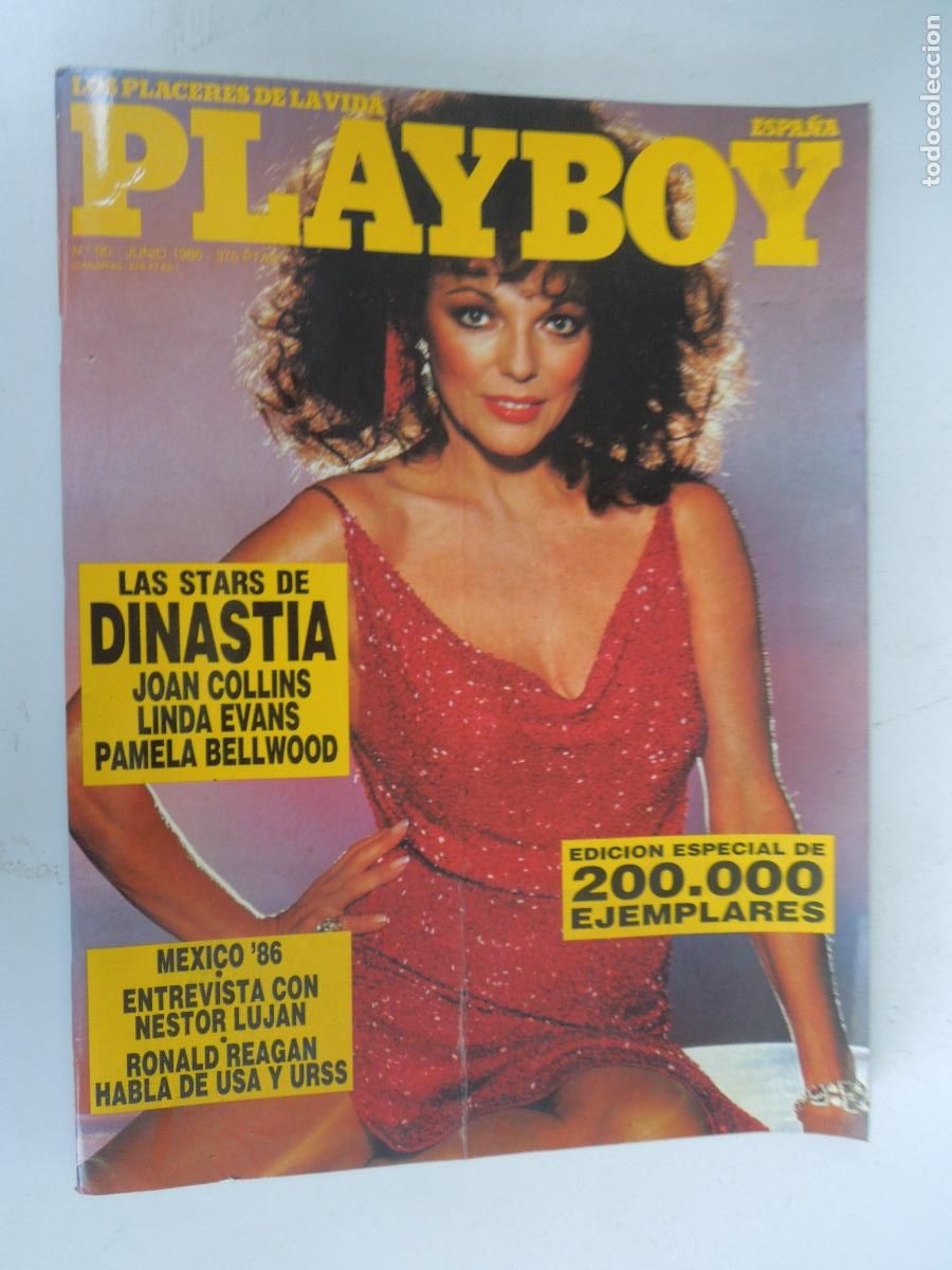 Revistas: PLAY BOY REVISTA N&ordm; 90 JUNIO 1986 - EDICION ESPECIAL - JOAN COLLINS - SOLO PARA ADULTOS
