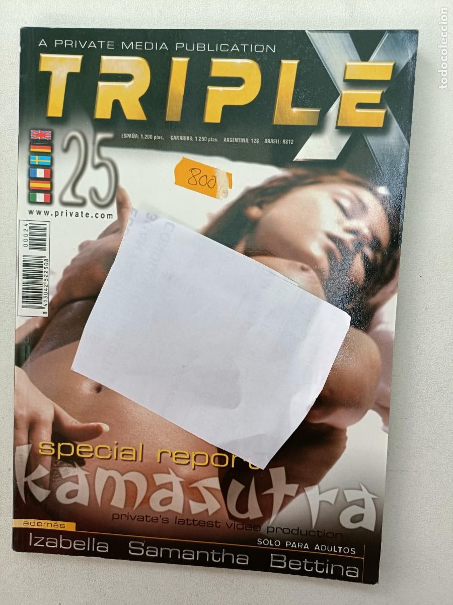 Revistas: PRIVATE TRIPLE X 25. SPECIAL REPORT KAMASUTRA. ADULTOS. EROTICA.
