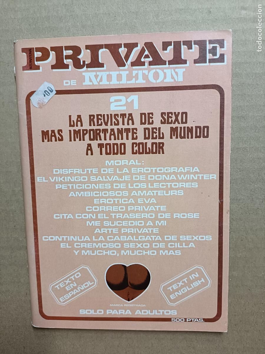 Revistas: PRIVATE 21. ADULTOS. EROTICA