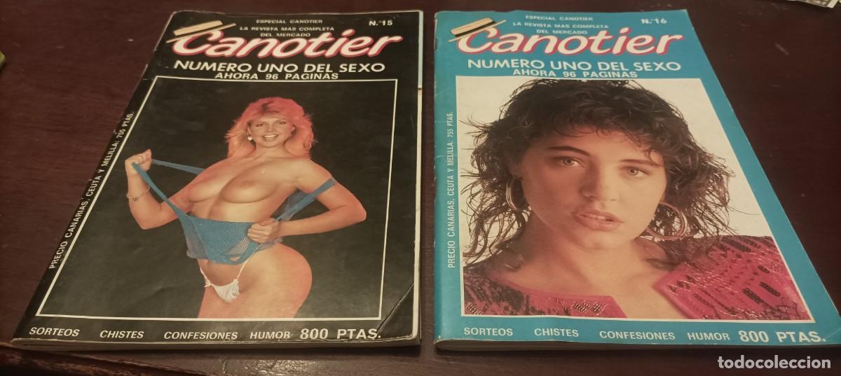 Revistas: DOS REVISTAS CANOTIER N&ordm; 15 Y 16 EROTICA PARA ADULTOS DE LOS A&Ntilde;OS 90