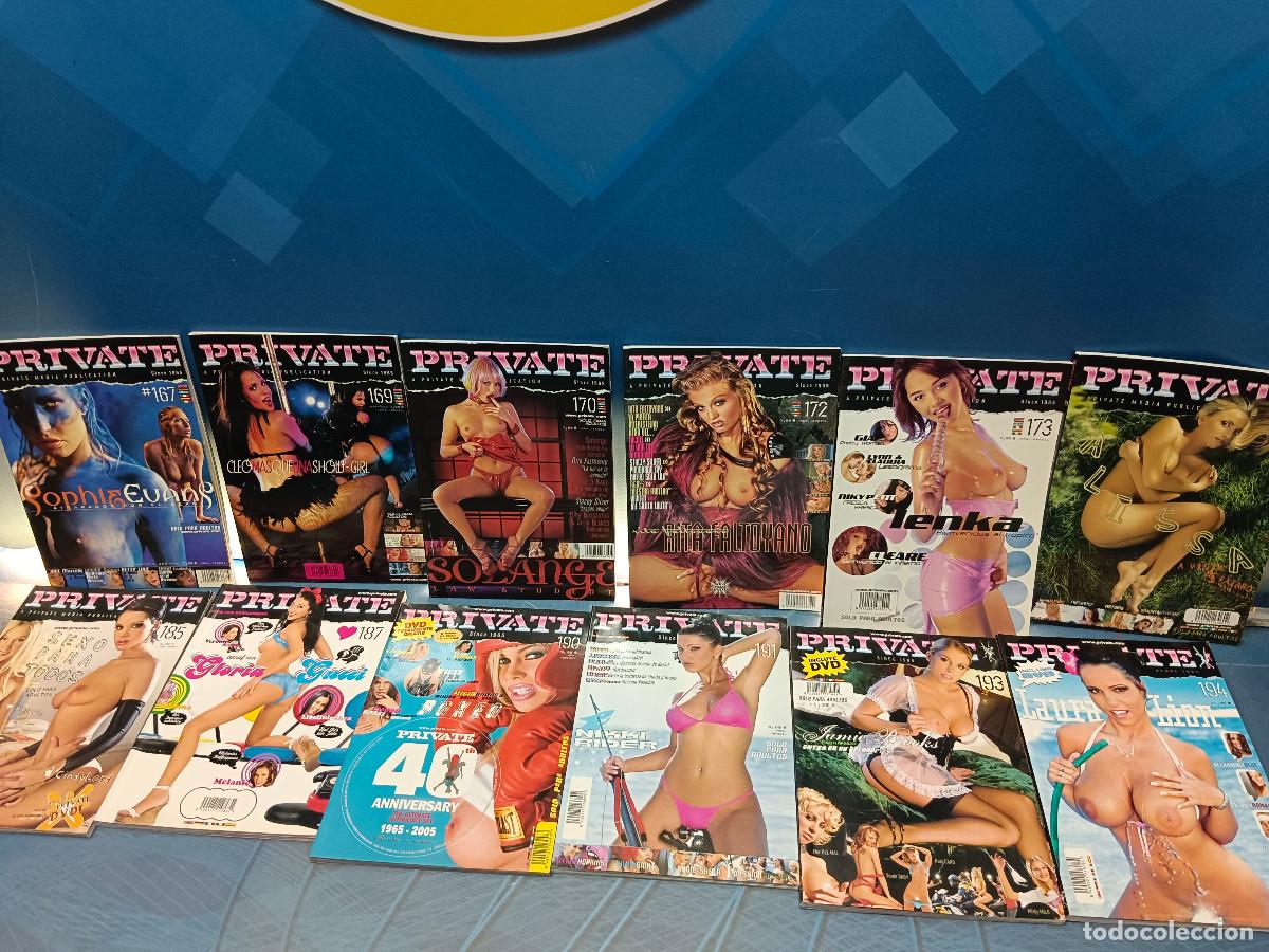 Revistas: Lote, revista para adultos, PRIVATE, 12 n&uacute;meros, descatalogadas