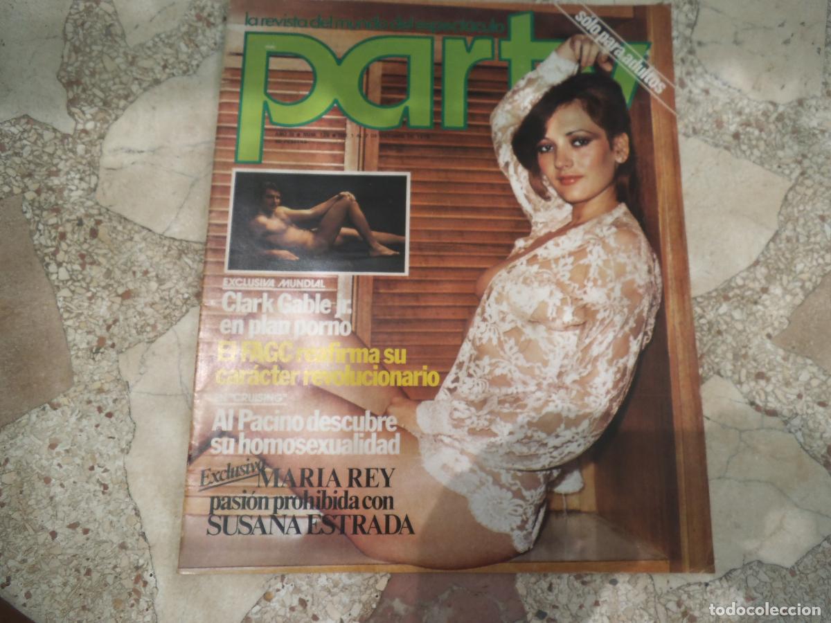 Revistas: party, n&ordm; 129, poster jorge llobet, tomy, susana estrada, clark gable jr, mapy y tabatha