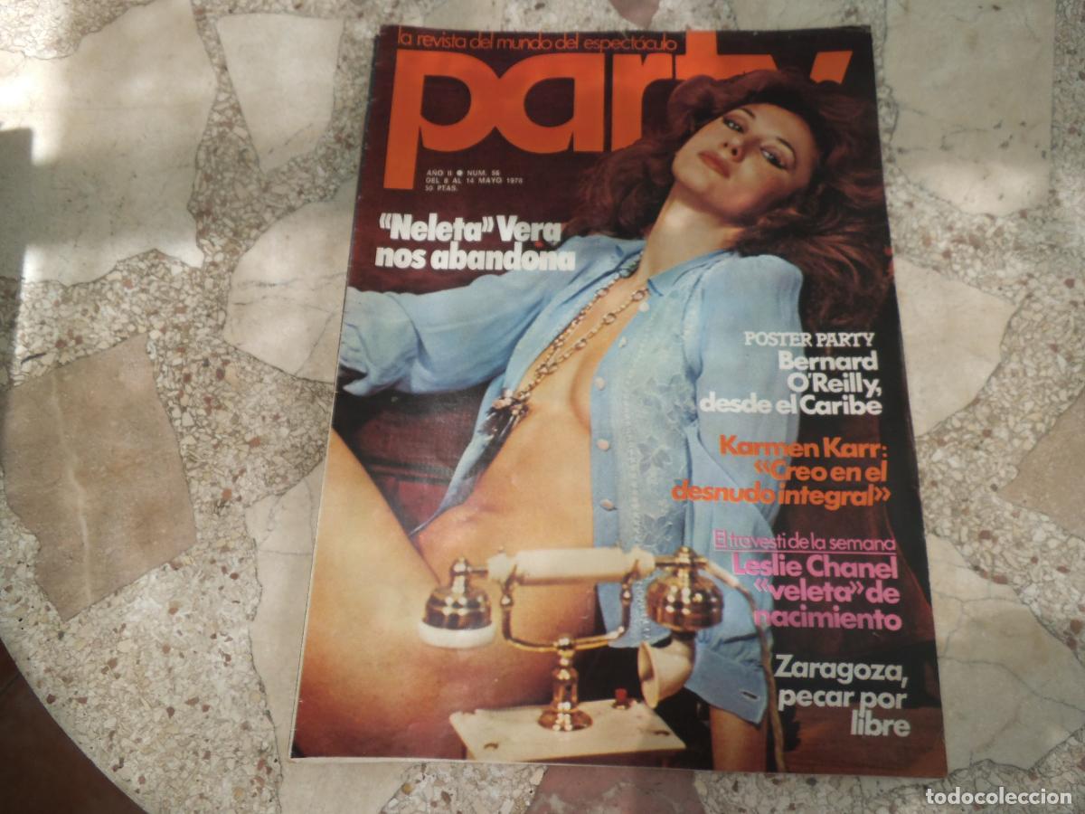 Revistas: party, n&ordm; 56, poster bernard o'reilly, ivanov y nicolai, victoria vera, margareth la irlandesa