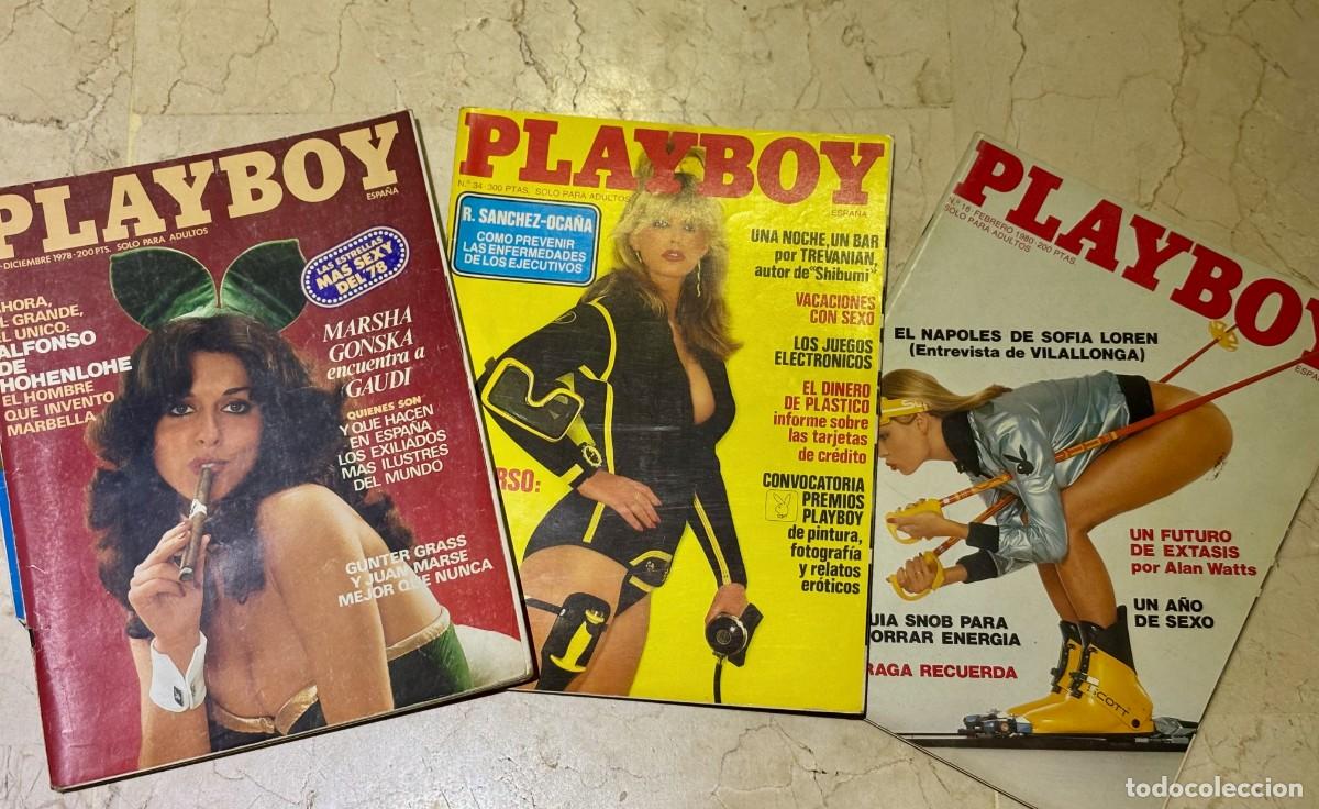 Revistas: 3 Revistas para adultos Playboy 70/80