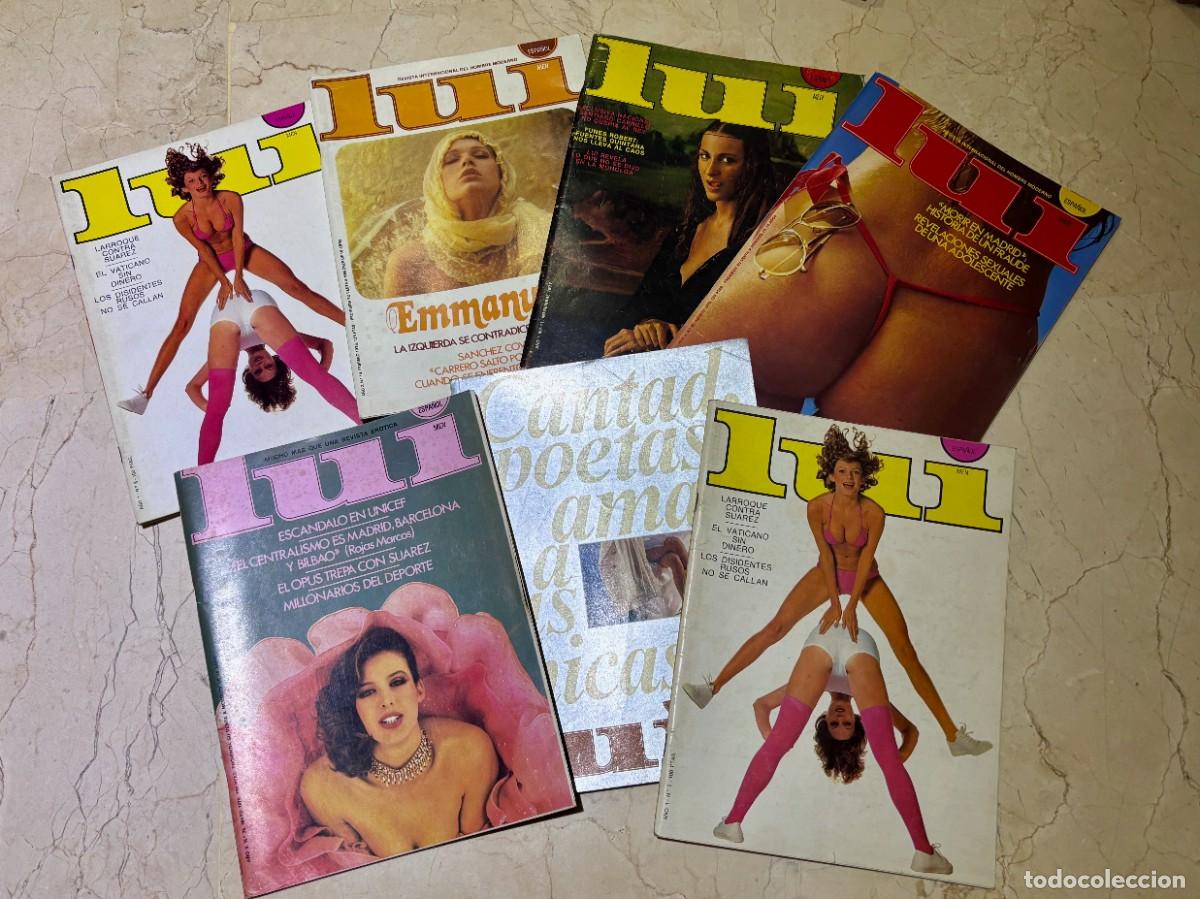 Revistas: 7 Revistas para adultos Lui a&ntilde;os 70/80