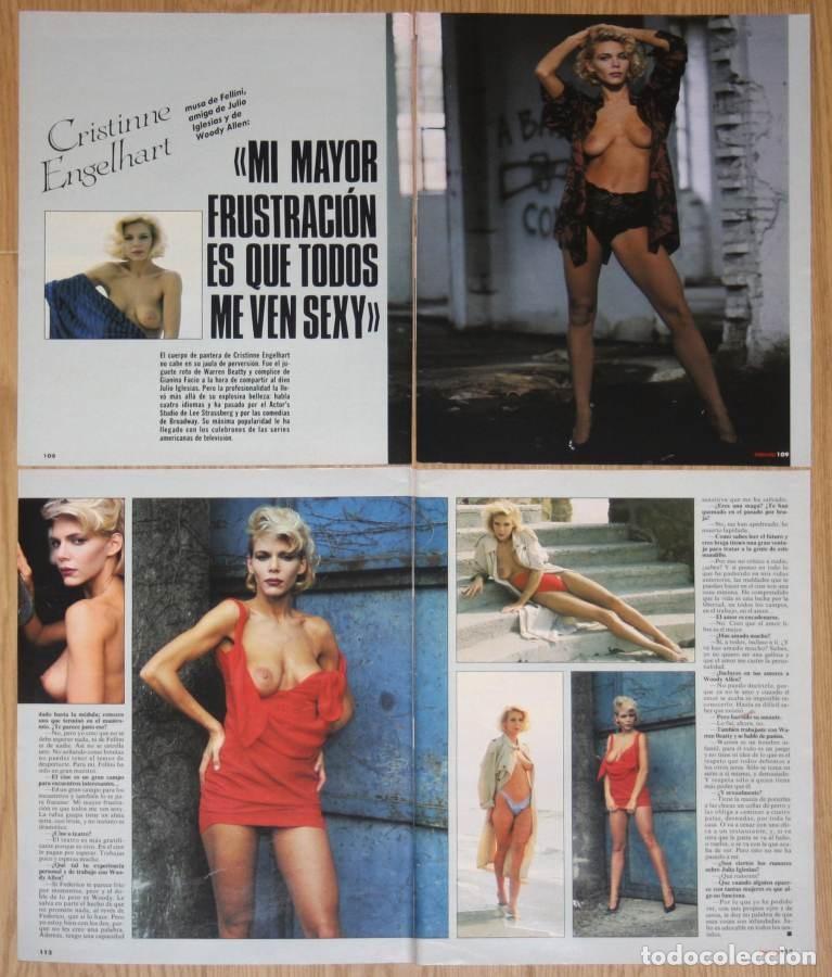 Revistas: CHRISTINA ENGELHARDT Desnuda Reportaje 1991 actriz USA modelo clippings fotos nude actress