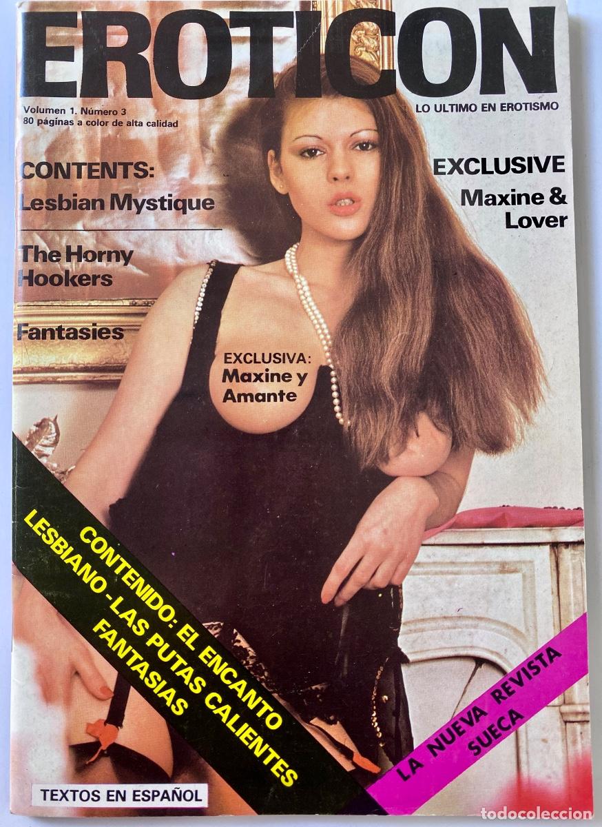 Revistas: EROTICON VOL 1 N&ordm; 3 A&Ntilde;O 1979 - Cover: Maxine - Marilyn Jess - Dominique Saint Claire