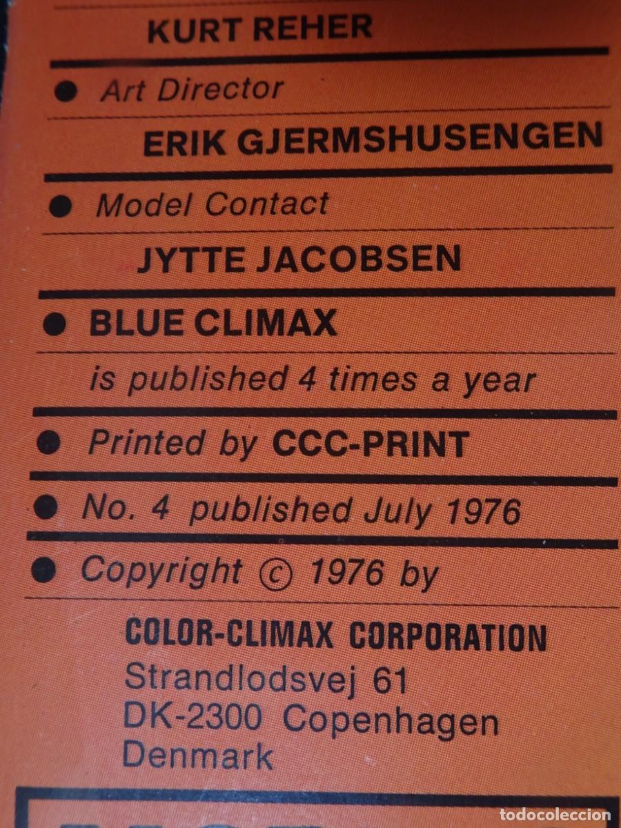 Journals: MAGAZINE ER&Oacute;TICO PORN ,BLUE CLIMAX N&ordm; 4 , COLOR CLIMAX 1976, VER FOTOS