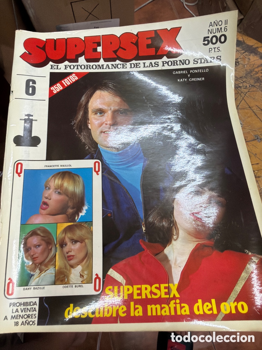 Revistas: Revista er&oacute;tica porno SUPERSEX.el fotoromance de las porno stars.a&ntilde;o 2 N 6.a&ntilde;os 80