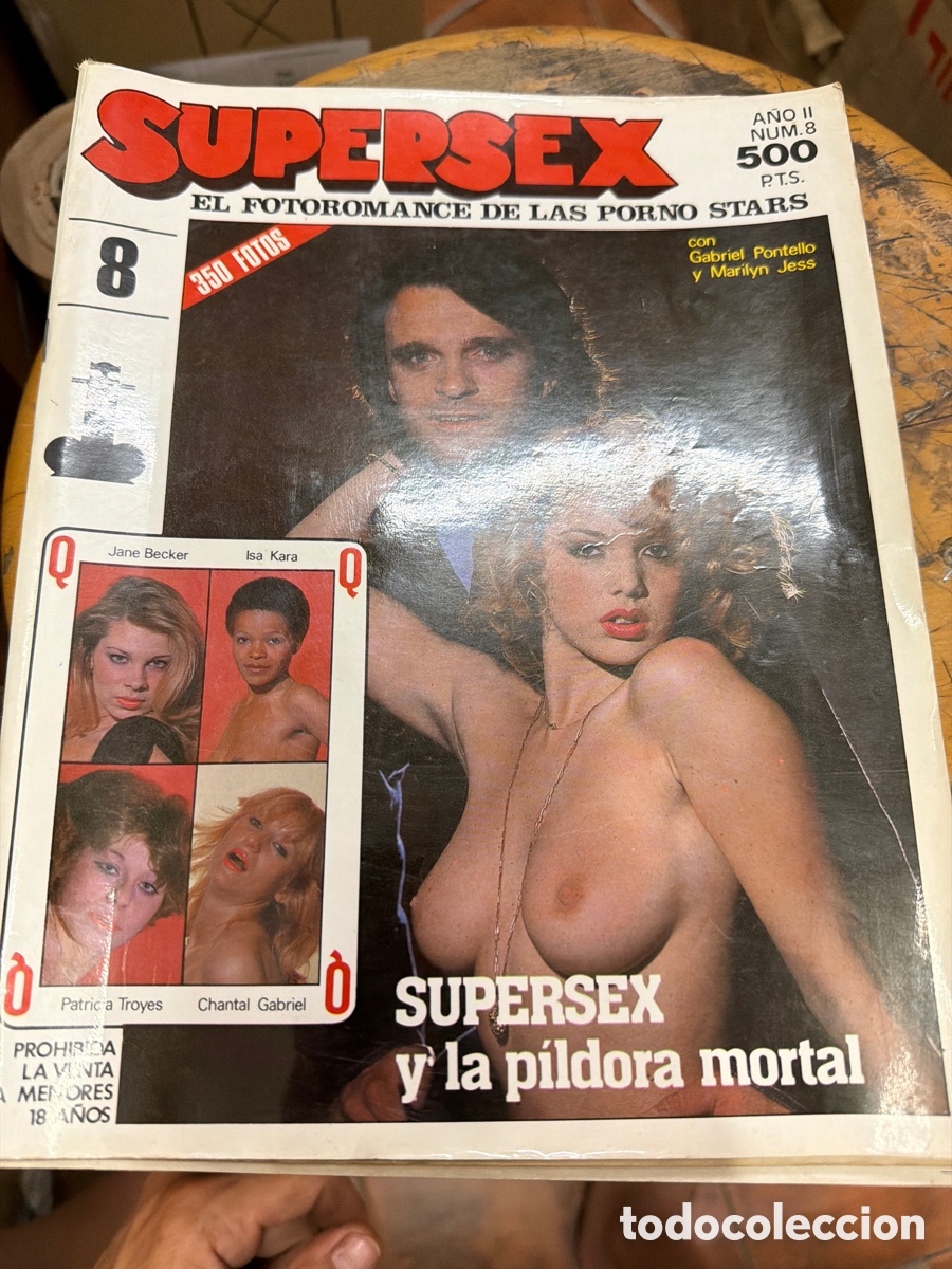 Revistas: Revista er&oacute;tica/porno SUPERSEX el fotoromance de las porno estar&aacute;.a&ntilde;o 2 N 8.a&ntilde;os 80
