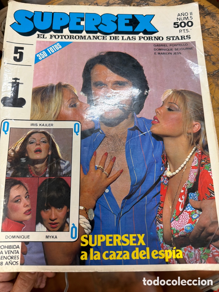 Revistas: Revista er&oacute;tica/porno SUPERSEX el fotoromance de las porno stars.a&ntilde;o 2 N 5.a&ntilde;os 80