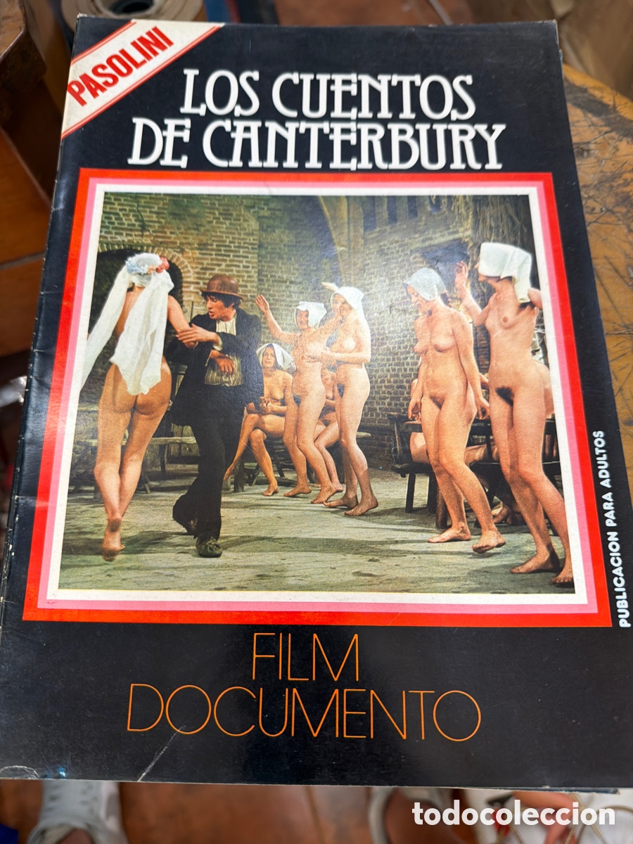 Revistas: Revista de cine er&oacute;tica LOS CUENTOS DE CANTERBURY.pasolini.a&ntilde;o 1977.ilustrado