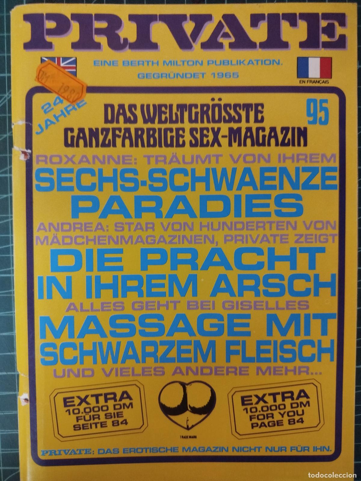 Revistas: REVISTA PRIVATE N&ordm; 95 BERTH MILTON. CONTENIDO ADULTOS. GERMAN EDITION