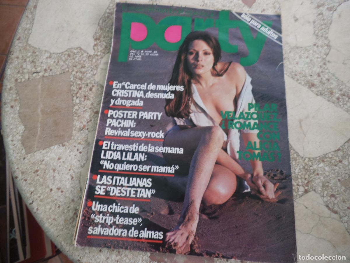 Revistas: party n&ordm; 66, poster pachin, cristina desnuda y drogada, lidia lilan, los tops,