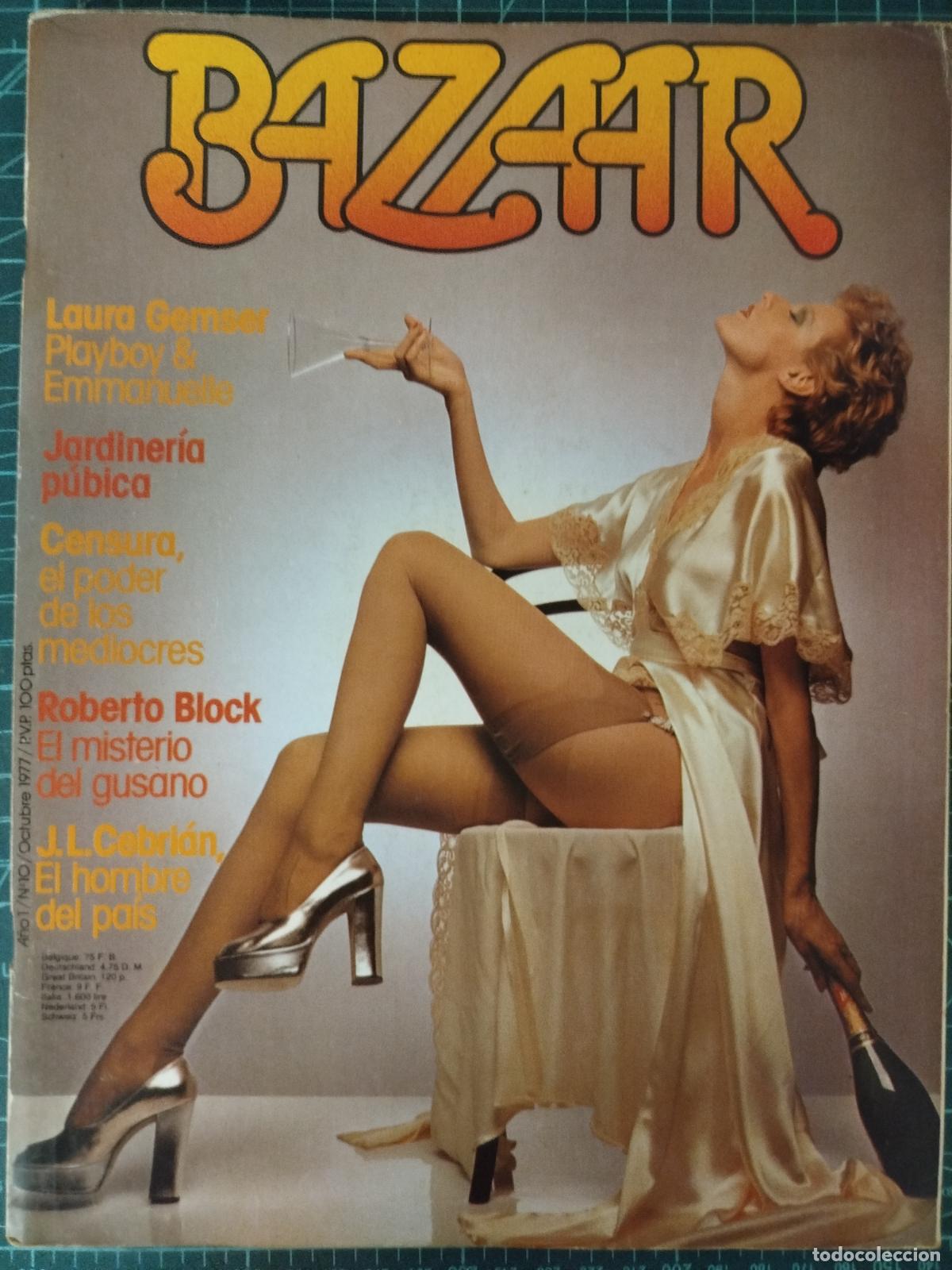 Revistas: REVISTA BAZAAR N&ordm; 10 LAURA GEMSER, ROBERT BLOCK, CEBRI&Aacute;N 1977 EROTICA ADULTOS