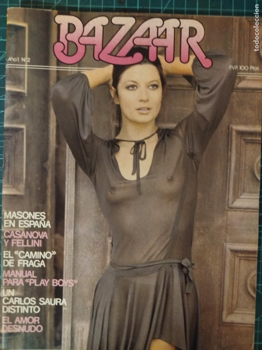 Revistas: REVISTA BAZAAR N&ordm; 2 CASANOVA, FELLINI, FRAGA, SAURA 1977 EROTICA ADULTOS