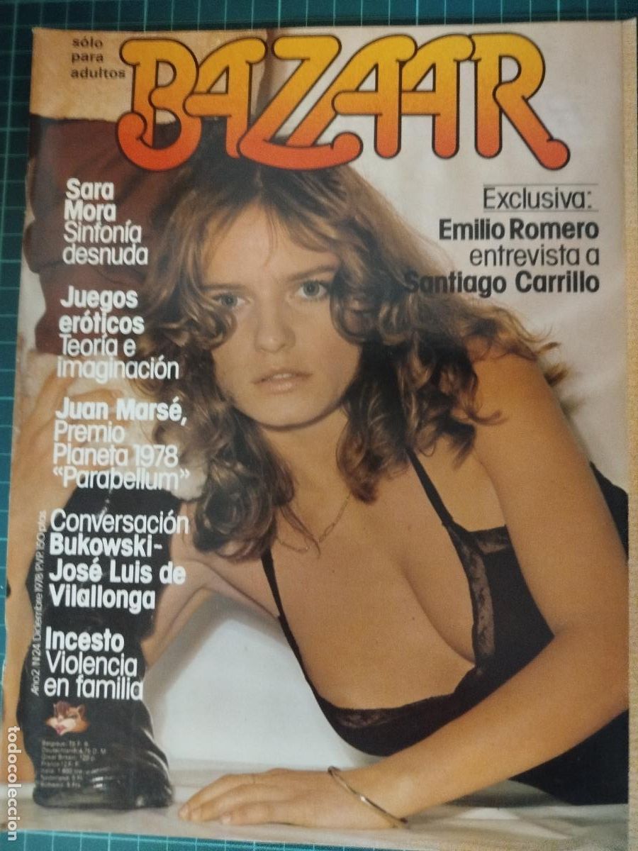 Revistas: REVISTA BAZAAR N&ordm; 24 SARA MORA. JUAN MARS&Eacute;, BUKOWSKI, EROTICA SOLO ADULTOS