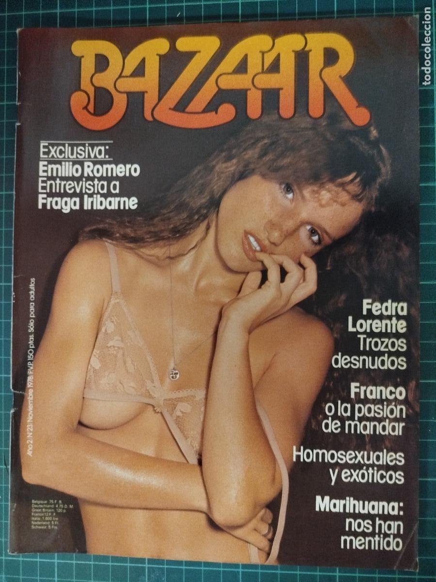 Revistas: REVISTA BAZAAR N&ordm; 23 FEDRA LORENTE, FRANCO, HOMOSEXUALES, EROTICA SOLO ADULTOS