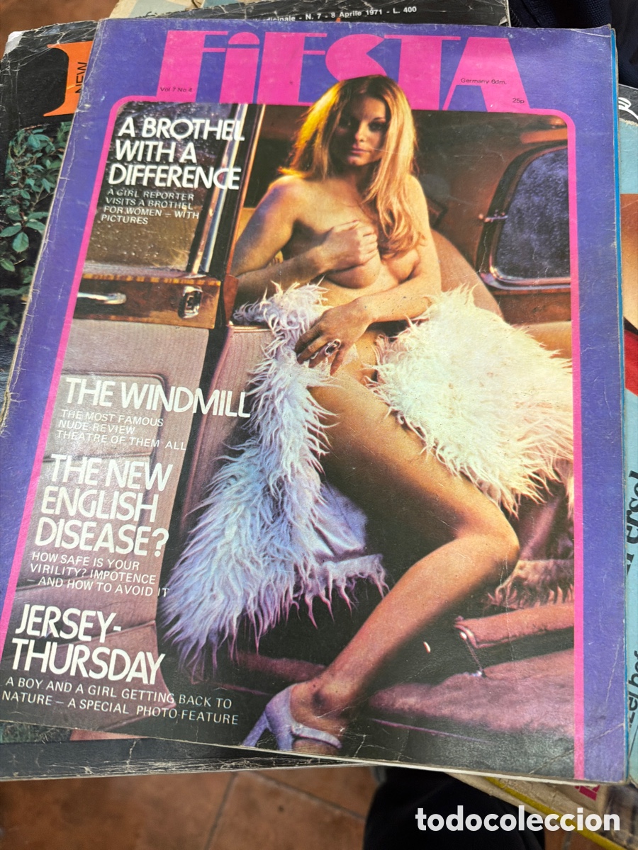 Revistas: revistas er&oacute;tica porno.FIESTA.edici&oacute;n inglesa.vol 7 n 4.a&ntilde;os 70.
