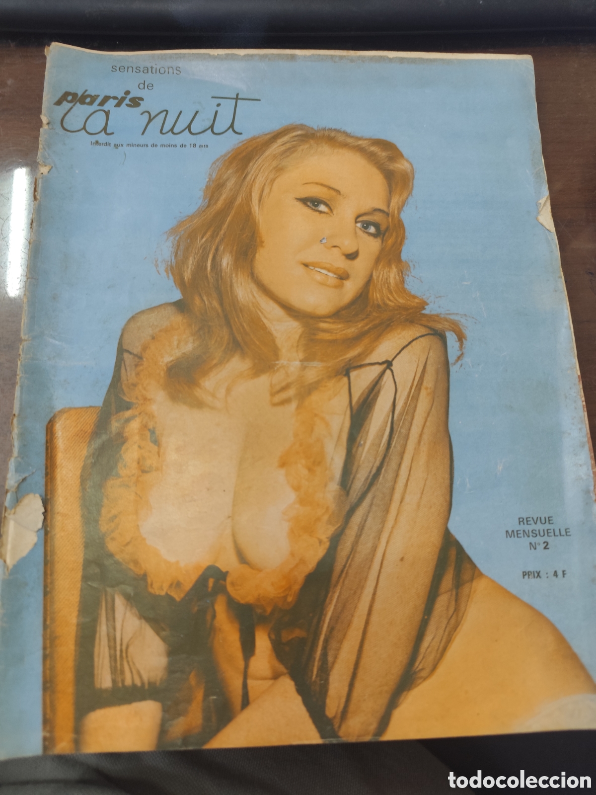 Revistas: Revista Erotica francesa Sensations de Paris La Nuit n. 2. A&ntilde;os 60