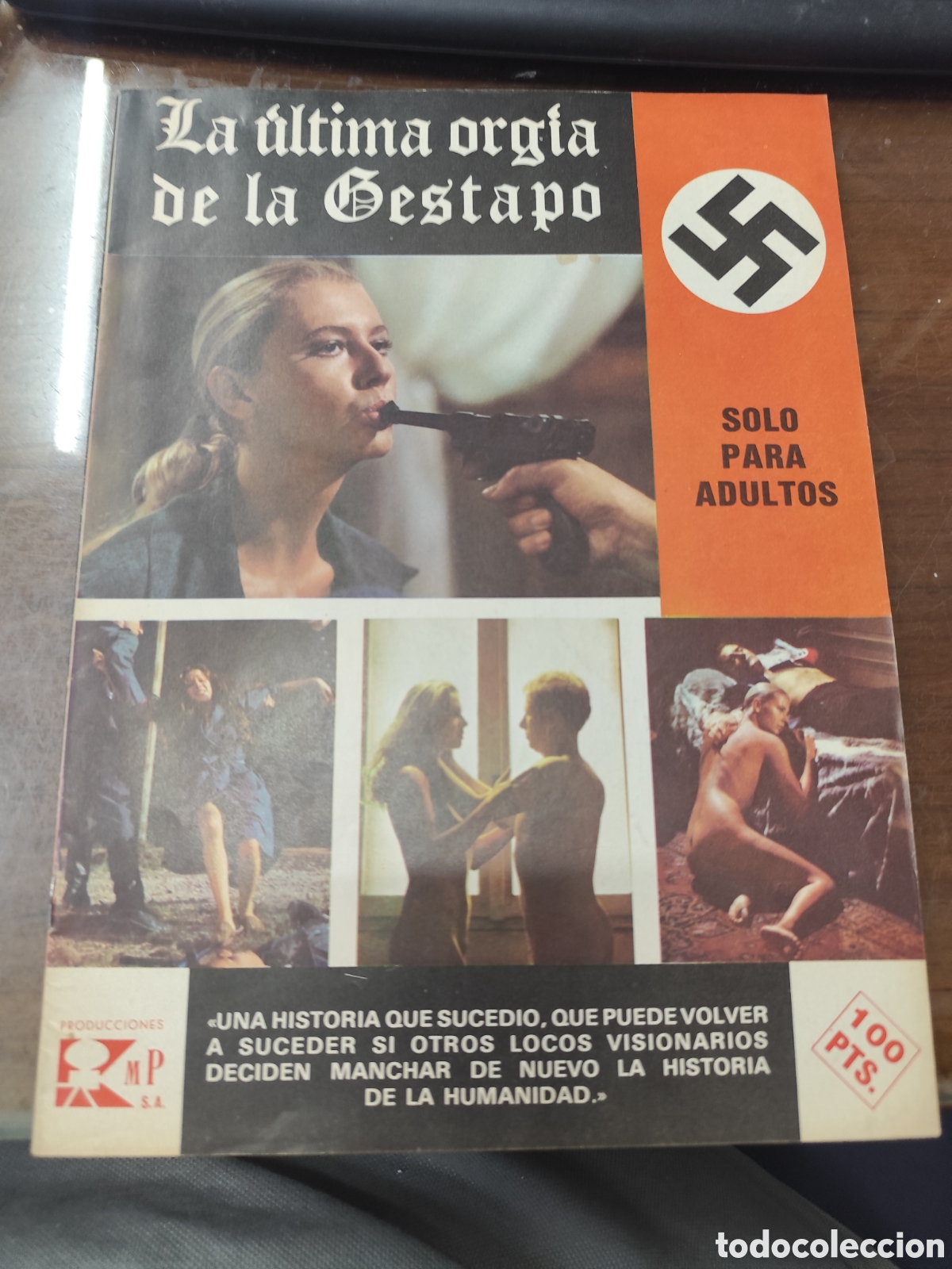 Revistas: La &uacute;ltima orgia de la gestapo. Erotica. 1978