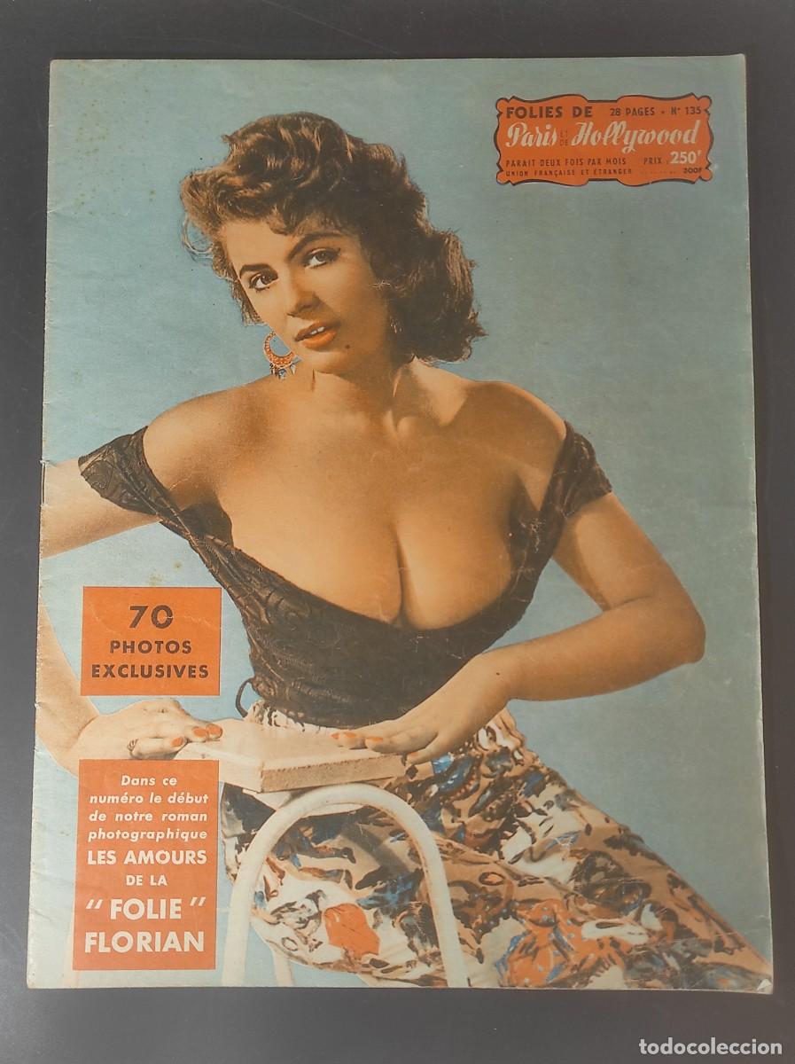 Revistas: MAGAZINE ER&Oacute;TICO FOLIES DE PARIS ET DE HOLLYWOOD N&ordm; 135 ,DESNUDOS VINTAGE, VER FOTOS