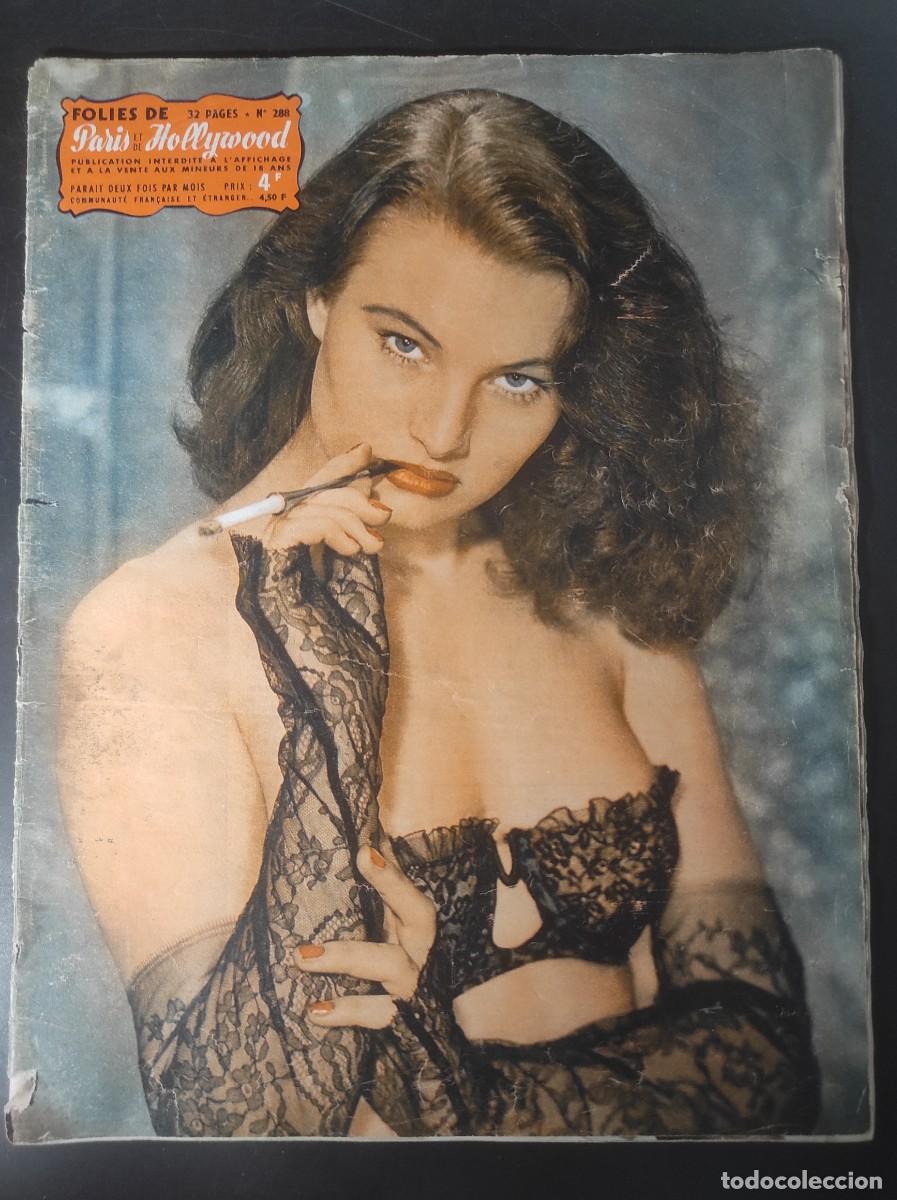 Revistas: MAGAZINE ER&Oacute;TICO FOLIES DE PARIS ET DE HOLLYWOOD N&ordm; 288 ,DESNUDOS VINTAGE, VER FOTOS