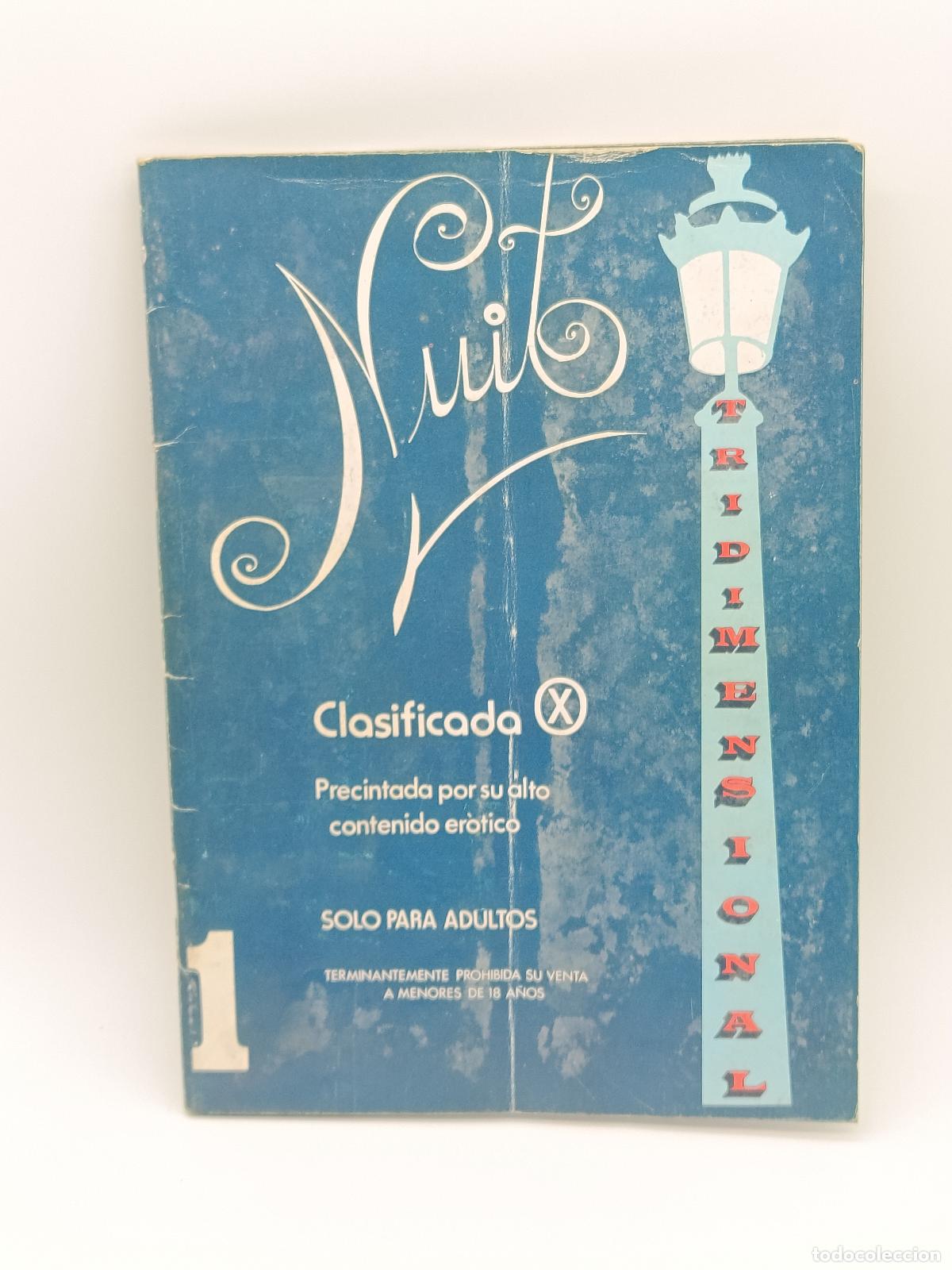 Revistas: REVISTA PORNO NUIT N&ordm;1 TRIDIMENSIONAL. A&Ntilde;OS 70. TEXTO EN ESPA&Ntilde;OL. INCLUYE GAFAS.