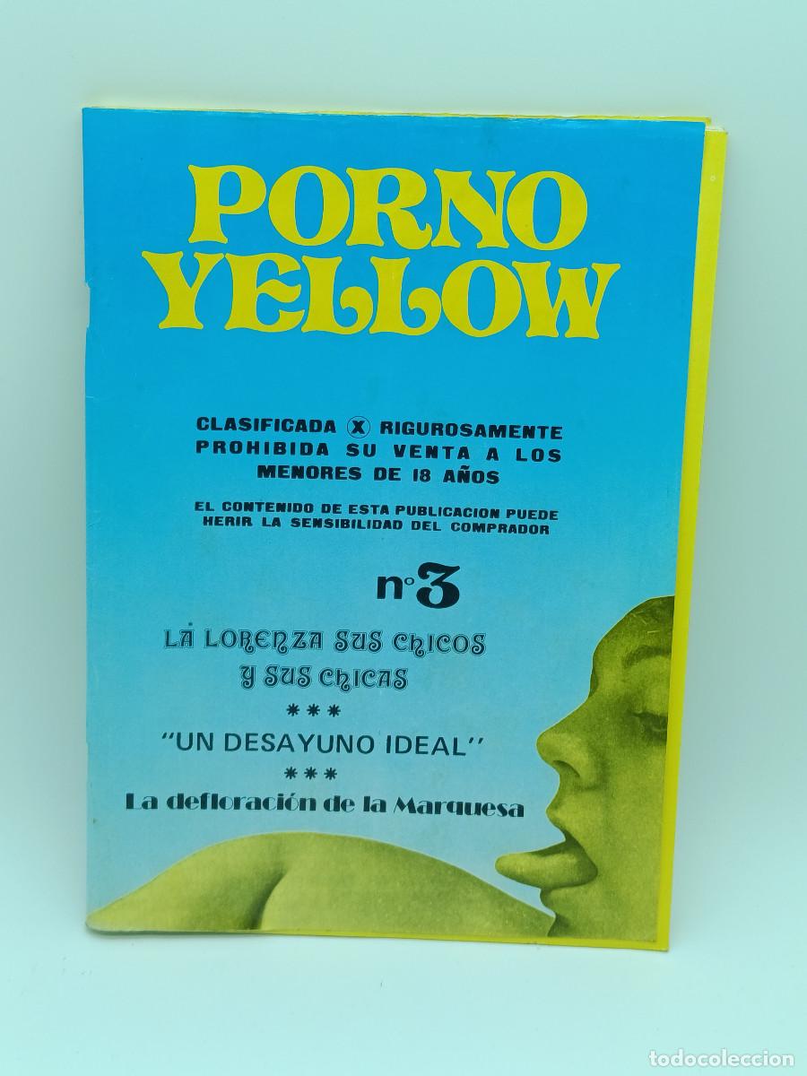 Revistas: REVISTA PORNO YELLOW N&ordm;3. A&Ntilde;OS 80. TEXTO EN ESPA&Ntilde;OL.