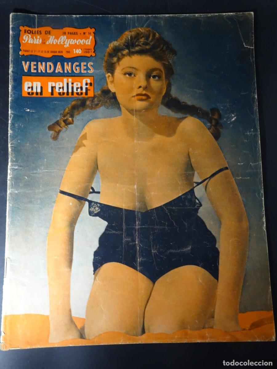 Revistas: MAGAZINE ER&Oacute;TICO FOLIES DE PARIS ET DE HOLLYWOOD N&ordm; 14, DESNUDOS VINTAGE, VER FOTOS
