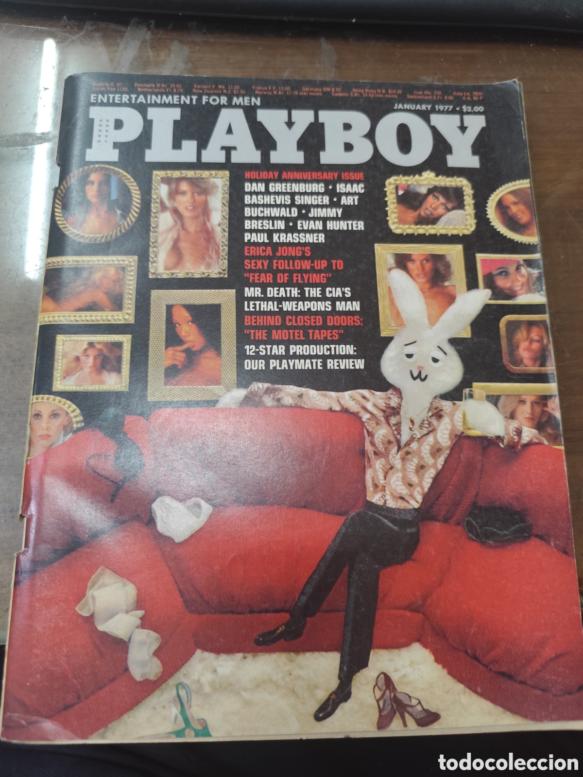 Revistas: Revista Erotica Usa Playboy january 1977. Contiene p&oacute;ster central