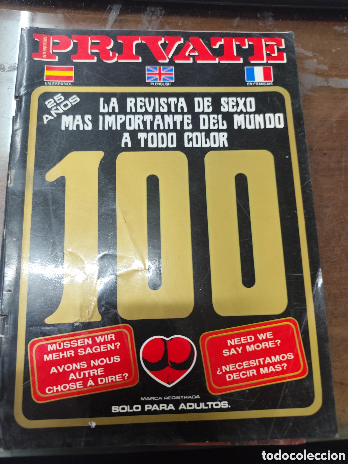 Revistas: Revista Porno Private n.100. a&ntilde;o 1990