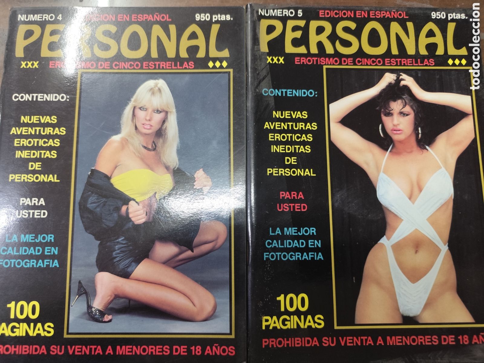 Revistas: Revista Porno Personal erotismo de cinco estrellas n. 4 y n.5